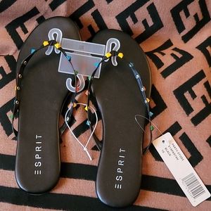 Esprit Studded Party Flip Flops